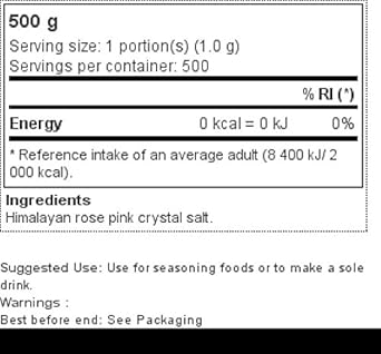 Profusion Himalayan Rose Pink Salt - Fine 500 g : Amazon.co.uk: Grocery
