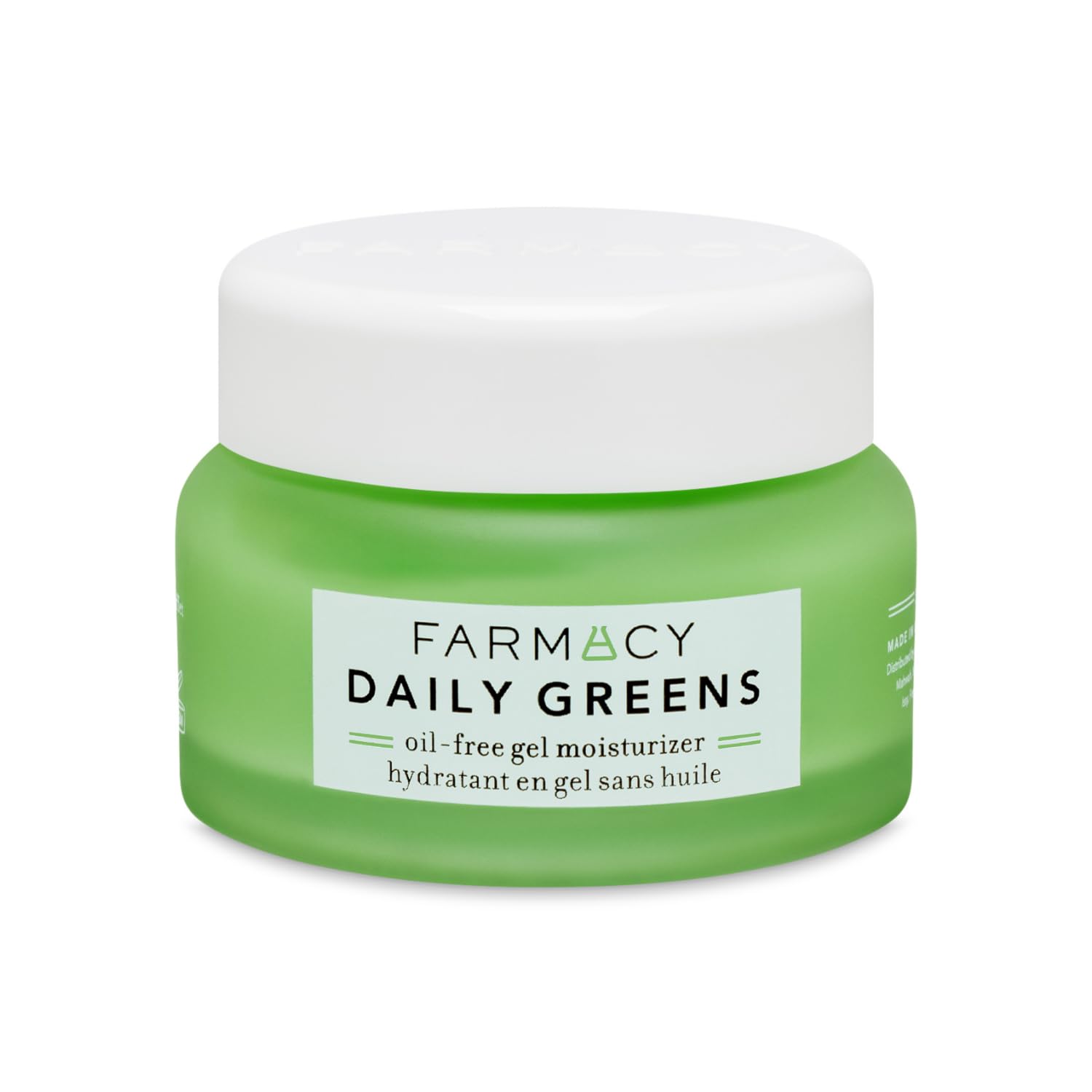 Farmacy Daily Greens Face Moisturizer - Oil Free Facial Moisturizer With Polyglutamic + Hyaluronic Acid - Gel Facial Cream That Reduces Shine, Clears Pores + Balances Oil - Fragrance-Free (50Ml)