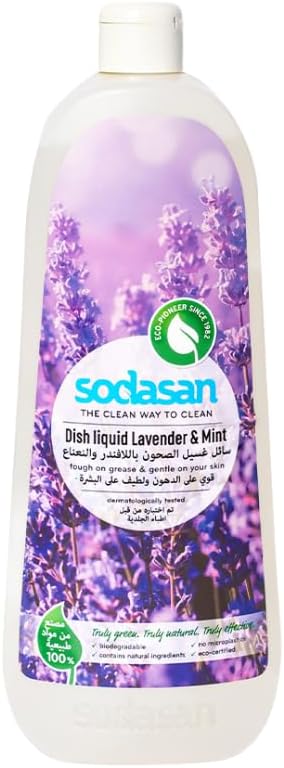 Sodasan Washing Up Liquid Lavender & Mint 1L