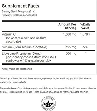 Swanson Dr. Derrick Desilva'S Liposomal Vitamin C 5 Fl Ounce (148 Ml) Liquid