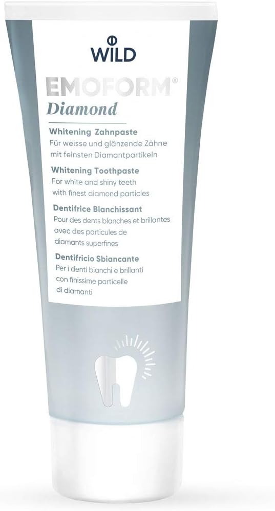Emoform Diamond Toothpaste, 100g - Gently Cleans and Polishes Teeth with Finest Diamond Particles, Whitening, Low Abrasivity, SLS & Peroxide Free : Amazon.co.uk: Health & Personal Care