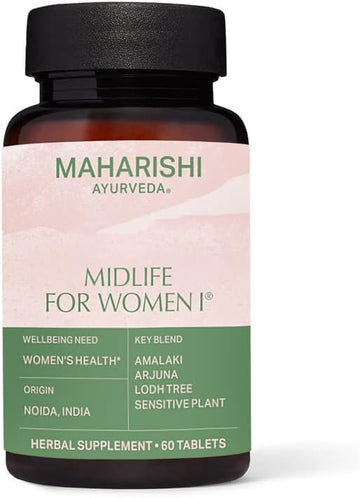 Maharishi Ayurveda - Midlife for Women I Women's Health Herbal Supplement | Supplementation to Help Hormone Balance for Women | Eliminate Toxins & Nourish The Uterus (60 Tablets - 1000mg)