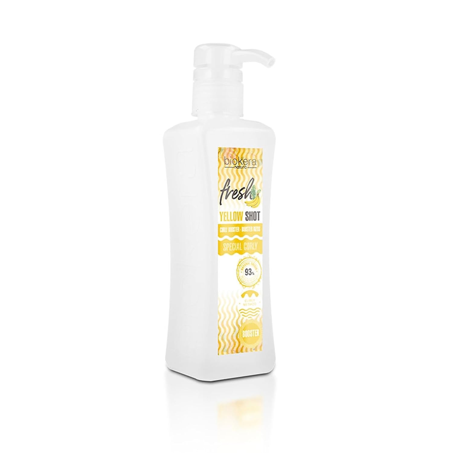Salerm - Curl Activator Gel - Curly Booster Yellow Shot - 300 Ml - Biokera Fresh - Defined Curls - Deep Hair Hydration - Natural Hold - Sulfate-Free And Paraben-Free - Vegan