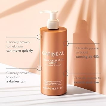 Gatineau - Tan Accelerating Lotion, Enhance Natural Tanning, For Face & Body (400Ml)
