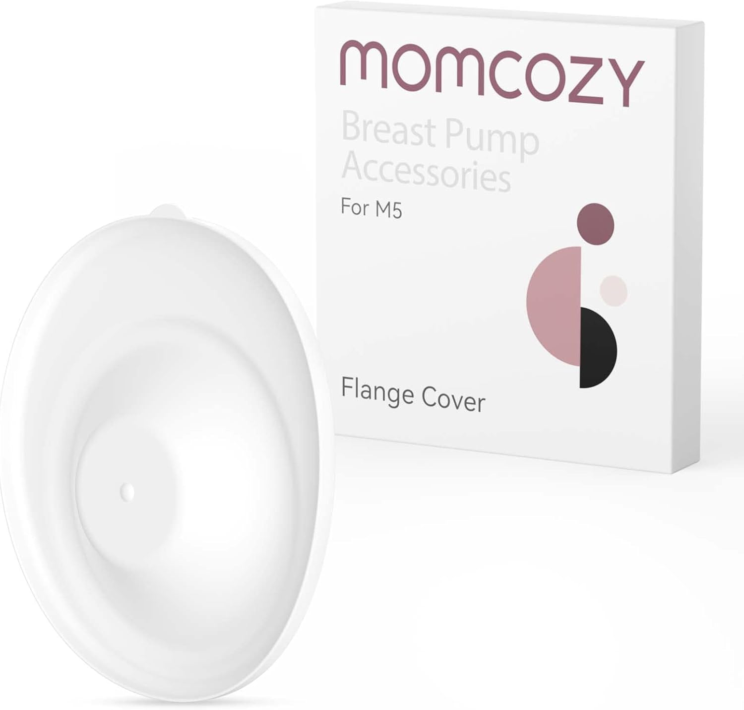 Momcozy Flange Lid Only Compatible With Momcozy M5 Not For Others. Dust-Proof Flange Cover Original M5 Breast Pump Replacement Accessories, 1 Pack