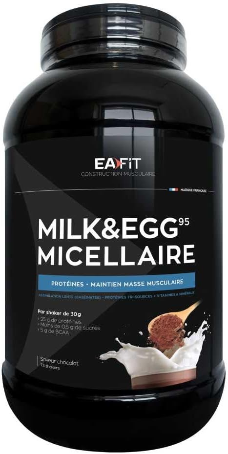 Eafit Muscle Construction Milk & Egg 95 Micellar 2.2Kg - Chocolate