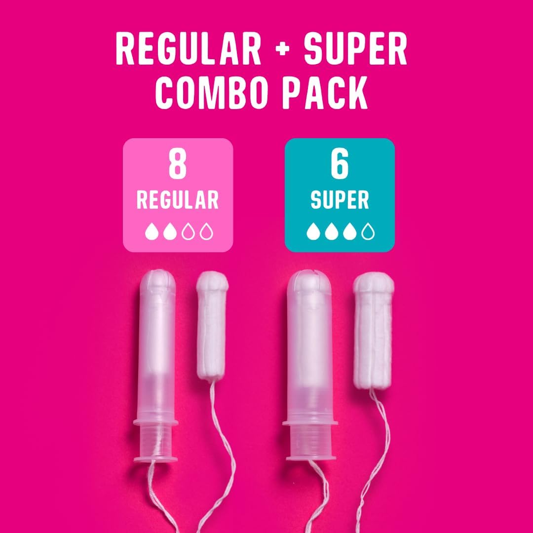 FLO Tampons, Regular with Applicator, Made from 100% Organic Cotton & Ultra-Absorbent - 80 Regular Tampons : Amazon.co.uk: Health & Personal Care