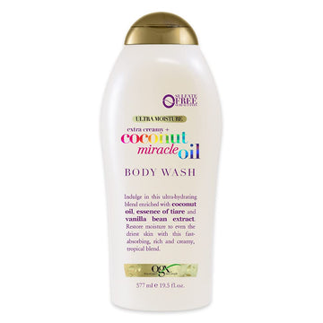 Ogx Extra Creamy + Coconut Miracle Oil Ultra Moisture Body Wash, 19.5 Fl Oz