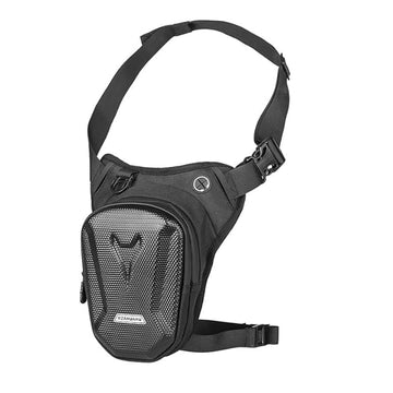 Motorcycle Leg Bag – Waterproof Tactical Waist Bag with 2 Compartments, Multifunctional Hip Side Bag for Men, Biking, Climbing, Travel