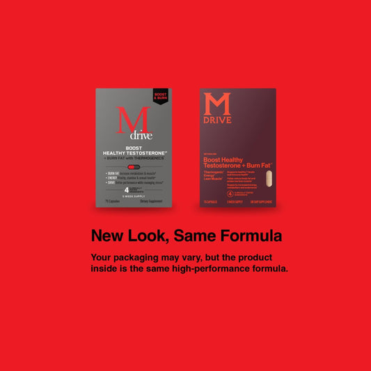 Mdrive Boost And Burn Testosterone Support Supplement And Fat Burner With Zinc, Ksm-66 Ashwagandha, Advantra Z, 75 Capsules