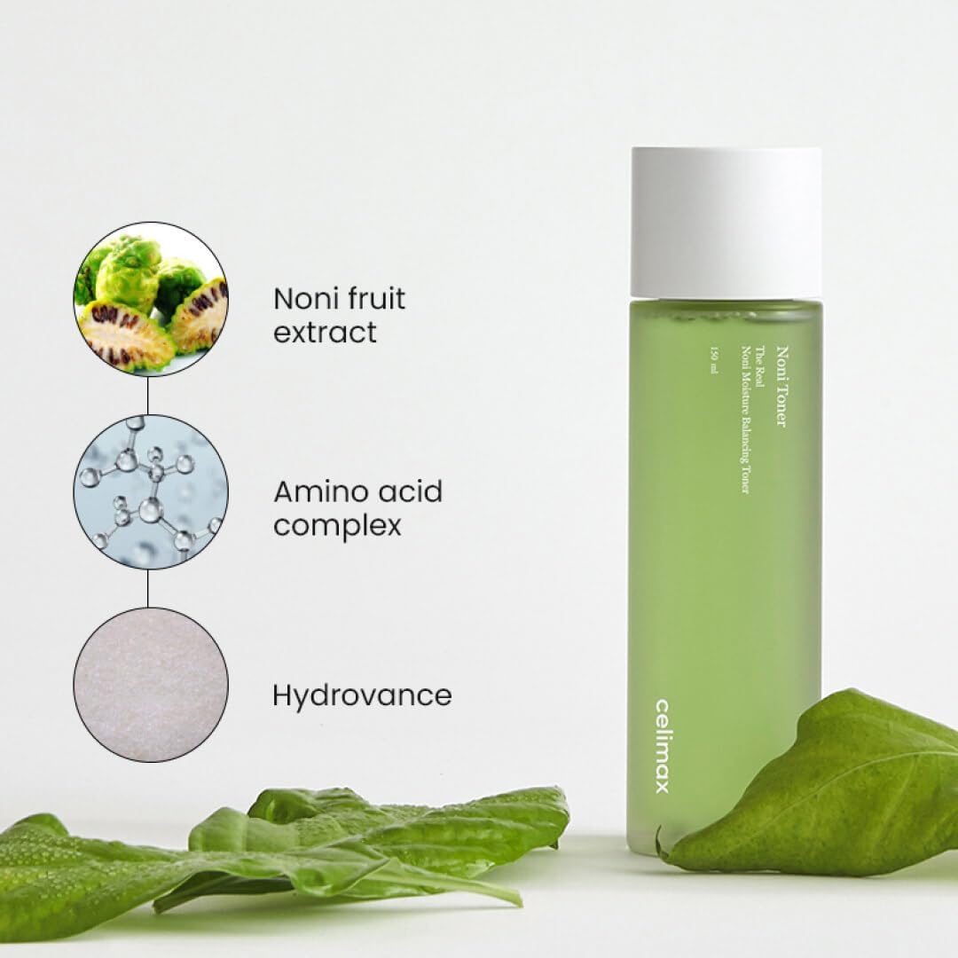 Celimax Noni Moisture Balancing Toner | With Noni Extract, Facial Astringent, Hydrating, Exfoliating, For Sensitive Dry Skin, Fine Lines, Korean Skincare, 150Ml : Beauty & Personal Care