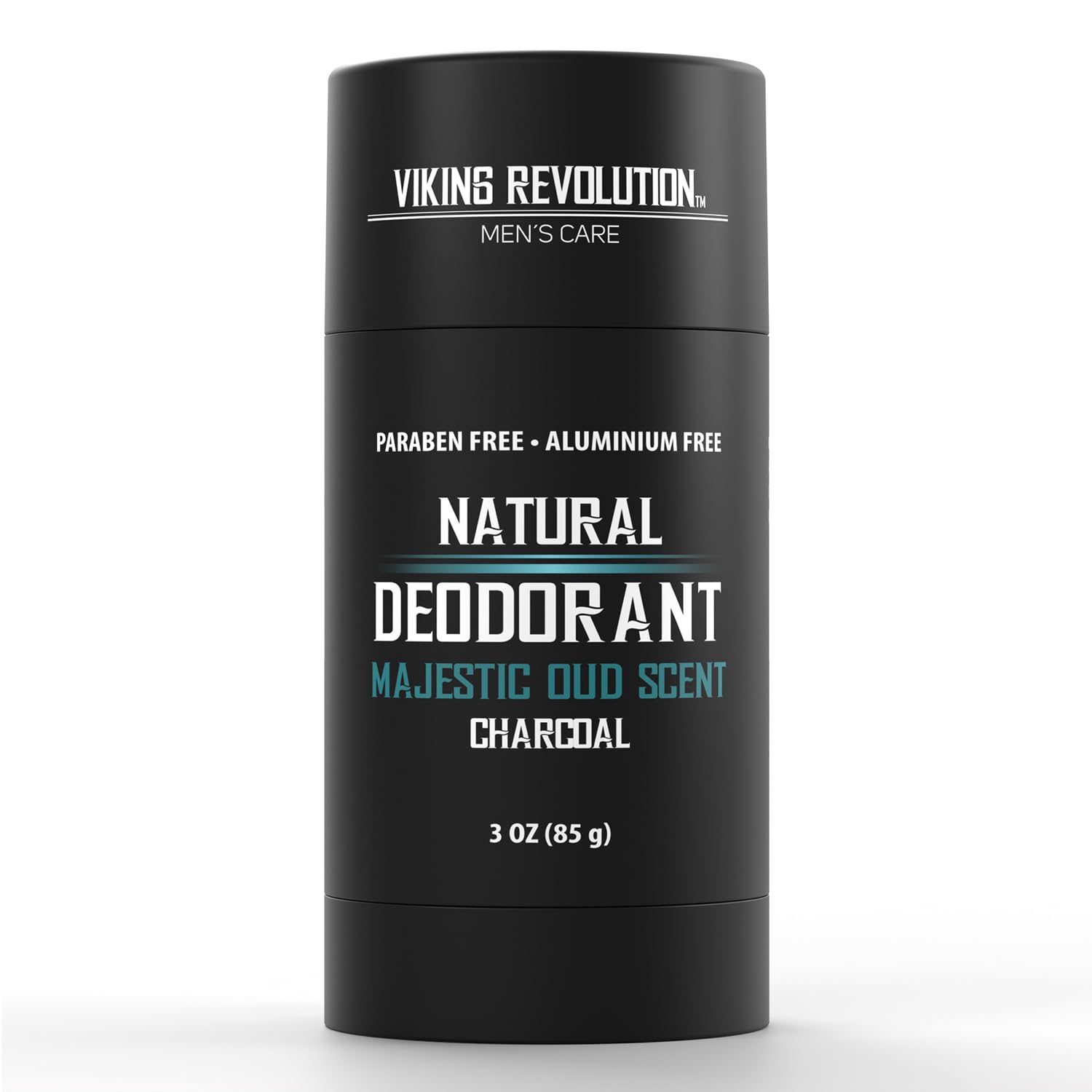 Viking Revolution Majestic Oud Deodorant For Men - Natural Deodorant For Men Charcoal Deodorant Men With Shea Butter, Coconut Oil, Baking Soda, Beeswax - Mens Deodorant Aluminum Free (3Oz)