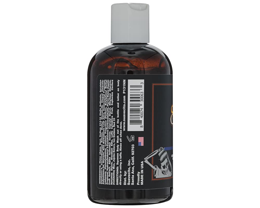 Suavecito Men'S Body Wash 8 Oz. Exfoliating Deep Cleaning Showering Original Fragrance