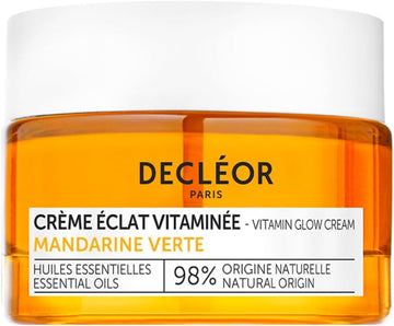 Decléor, Day Cream, Moisturiser, Smooths The Appearance Of Fine Lines, Leaving Skin Energised With A Healthy-Looking Glow, With Green Mandarin Essential Oils And Hyaluronic Acid, Vitamin Glow Cream