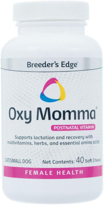 Breeder's Edge Oxy Momma- Nursing & Recovery Supplement- for Small Dogs & Cats- 40ct Soft Chews