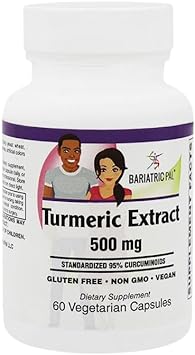 BariatricPal 500mg Turmeric Extract Capsules with Curcumin C3 Complex? (60 Count)