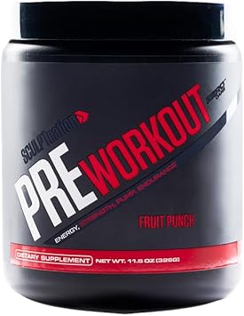 Sculpt Nation By V Shred Preworkout - Premium Pre Workout Powder With Amino Acids For Ultimate Performance, Endurance, And Energy Support, Fruit Punch - 30 Servings