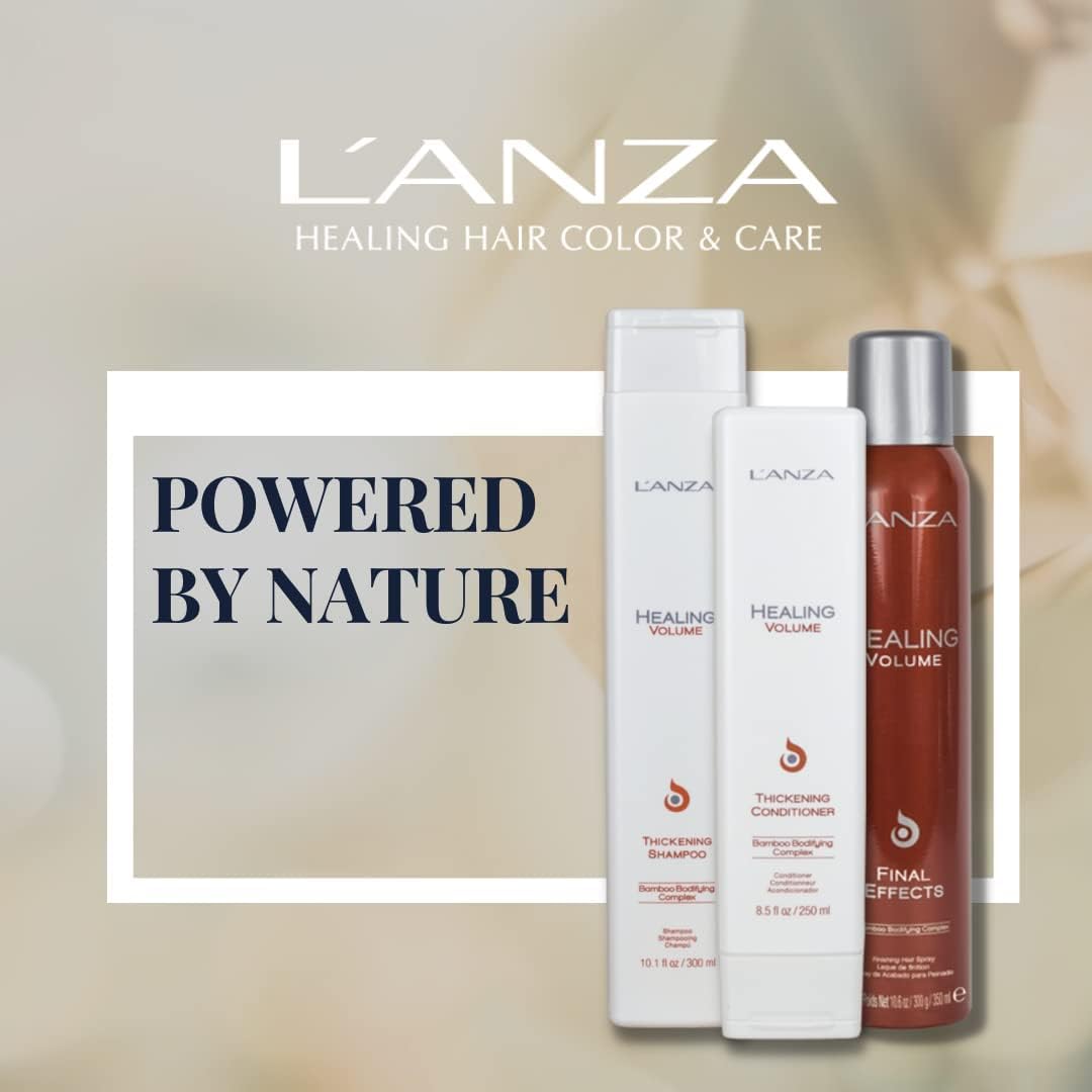 L'ANZA Healing Volume Final Effects Hair Spray with Strong Hold Effect, Boosts Shine, Volume, and Thickness for Fine and Flat Hair, Rich With Bamboo Bodifying Complex and Keratin (10.6 Fl Oz) : Beauty & Personal Care