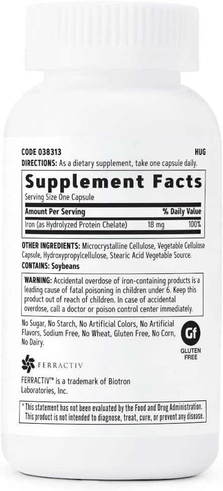 Gnc Gentlesorb Iron 18Mg | Required For Proper Red Blood Cell Formation | Gentle Formula | 90 Count