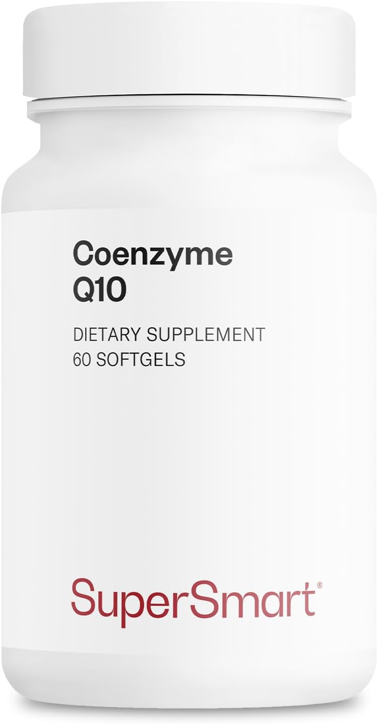 Supersmart - Co-Enzyme Q10 (Coq10) 90Mg Per Day - Ubiquinol Supplement With Tocopherols & Vitamin E | Non-Gmo & Gluten Free - 60 Softgels