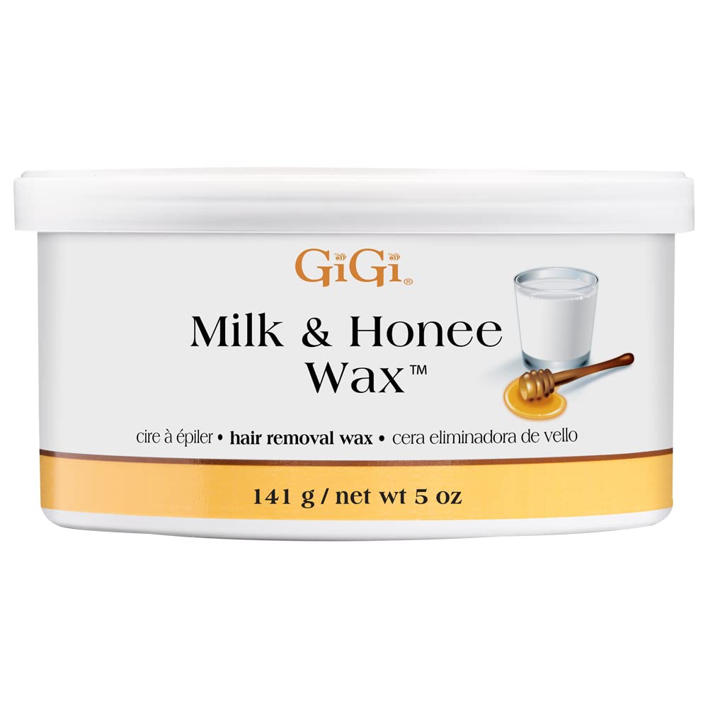 GiGi Milk & Honee Wax for Hair Waxing/Hair Removal, 5 oz