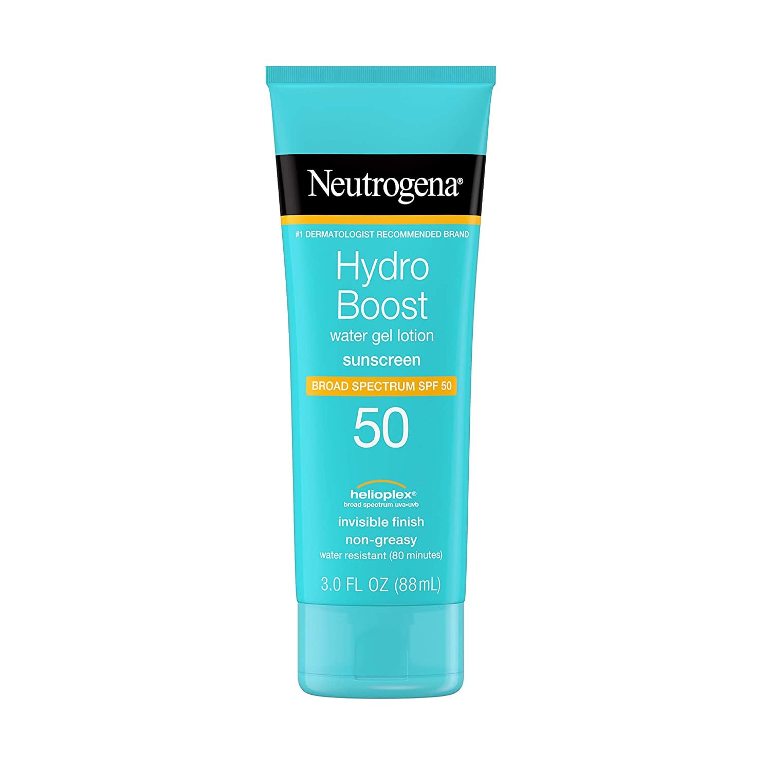 Neutrogena Hydro Boost Moisturizing Water Gel Sunscreen Lotion with Broad Spectrum SPF 50, Water-Resistant & Non-Greasy Hydrating Sunscreen Lotion, Oil-Free, 3 fl. oz : Beauty & Personal Care