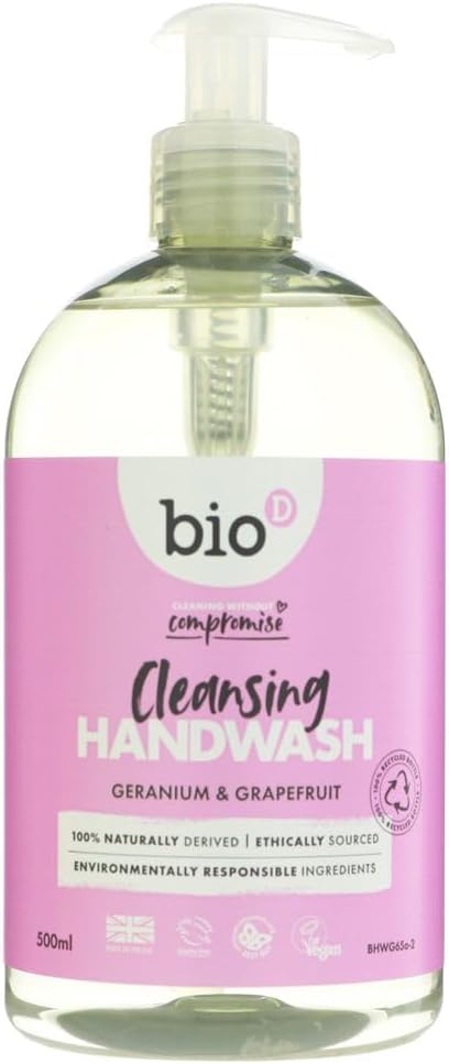 Bio-D Hand Sanitiser Geranium 500Ml X 3 (Pack Of 3)