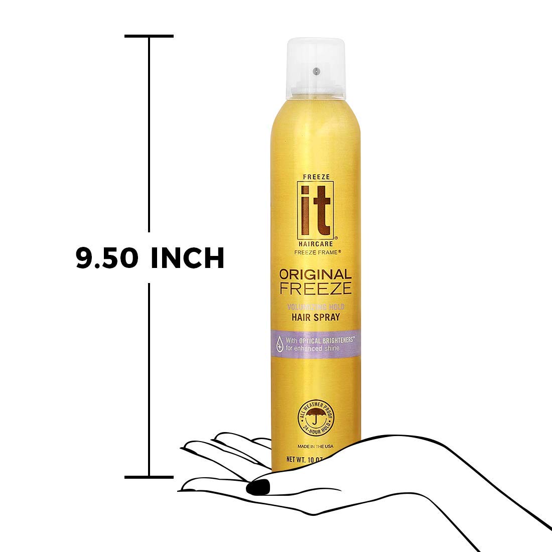 It Original Freeze Hairspray 10Oz Aerosol : Freeze It Hairspray : Beauty & Personal Care