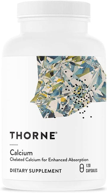 Thorne Calcium - (Formerly Dicalcium Malate) - Chelated Calcium For Enhanced Absorption With Dimacal For Bone Density Support - 120 Capsules