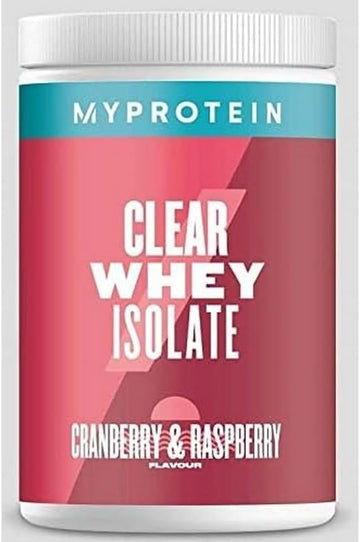 Myprotein Clear Whey Isolate Protein Powder - Cranberry & Raspberry - 500g - 20 Servings - Cool and Refreshing Whey Protein Shake Alternative - 20g Protein and 4g BCAA per Serving