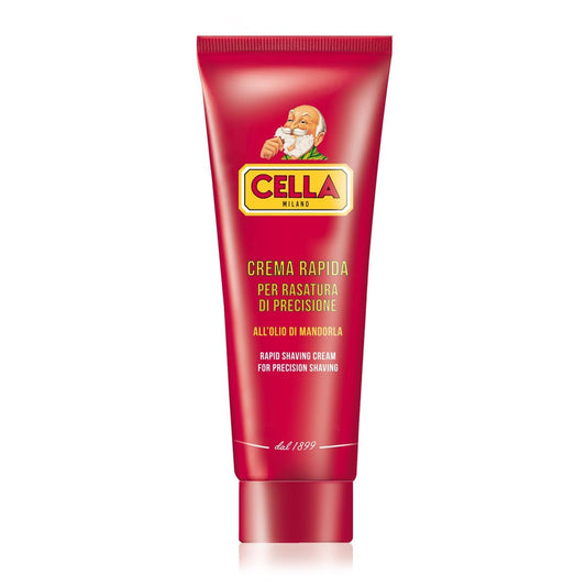 Cella Milano, Brushless Fast Shaving Cream For Precision Shaving, Transparent, Delivers For A Smooth Shave, Great For Precision Edging Of Beards, Sideburns And Moustaches, 150 Ml/5.2 Oz, Made In Italy