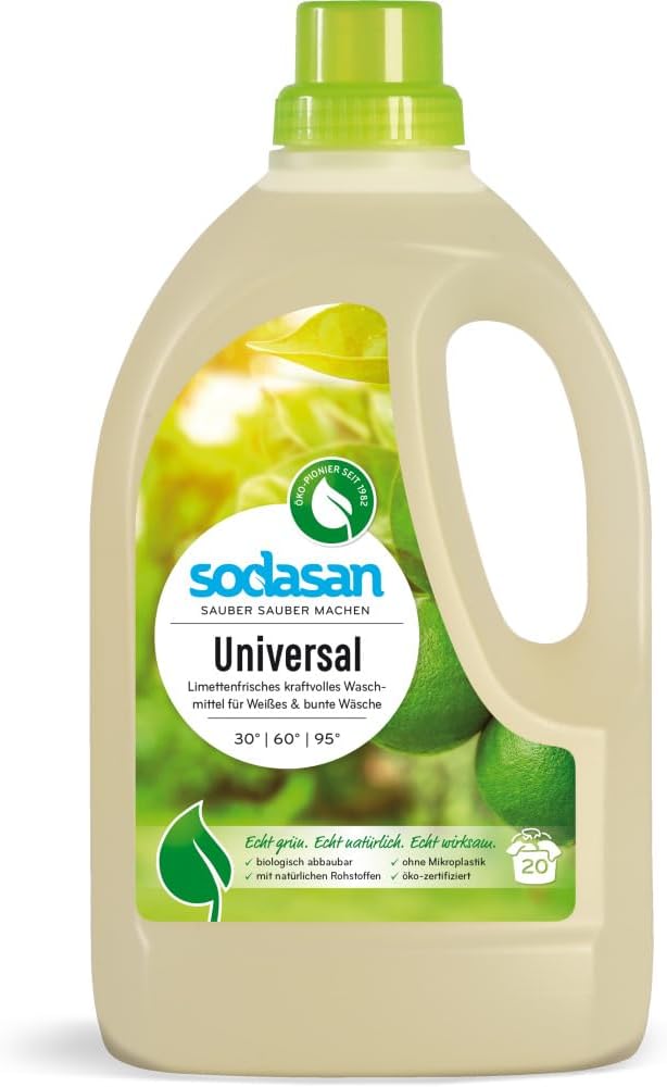 Sodasan Bio Universal Laundry Detergent Lime (2 X 1.50 L)