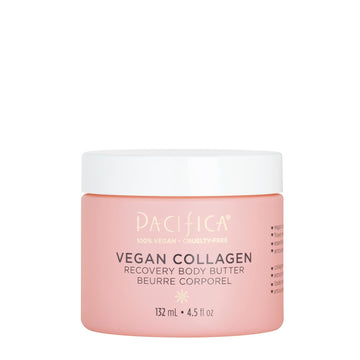 Pacifica Beauty | Vegan Collagen Body Butter | Hydrating, Nourishing, Moisturizer | Long-Lasting Hydration | Cream Lotion For Dry Skin | Light Floral Scent | Paraben Free | Vegan + Cruelty Free