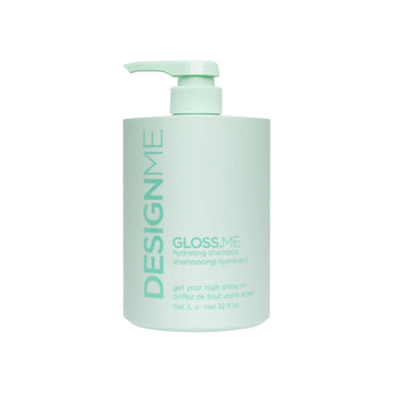 Gloss.Me Hydrating Shampoo By Designme | Hemp & Argan Oil Shampoo Adds Softness & Shine | Straight, Wavy, Or Curly Hair | Color-Safe Moisturizing For Dry Hair