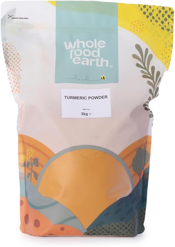 Wholefood Earth - Turmeric Powder 3Kg - Vegan - Gmo Free - Rich In Cucumin