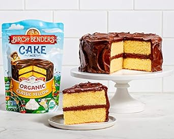 Organic Classic Yellow Cake Mix by Birch Benders, 3 Pack (15.2oz each)