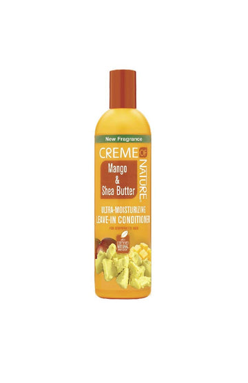 Leave In Conditioner with Mango & Shea Butter by Creme of Nature, Ultra Moisturizing for Dry Dehydrated Hair, 12 Fl Oz : Beauty & Personal Care