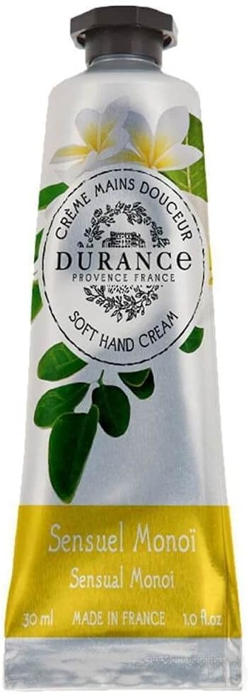 Durance Soft Hand Cream For Women (30Ml) With Sensual Monoi Scent Enriched With Sweet Almond Oil | Women’S Moisturising Cream For All Skin Types