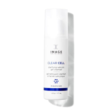 Image Skincare, Clear Cell Salicylic Gel Cleanse, Gentle Foaming Face Wash Removes Excess Oil And Shine For Oily Prone Skin
