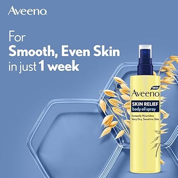 Aveeno Daily Moisturising Body Cleansing Oil (1X 200Ml), Nourishing Shower Body Oil For Normal To Dry Skin, Soap-Free, Lightly Scented & Vegan* With Soothing Prebiotic Triple Oat Complex
