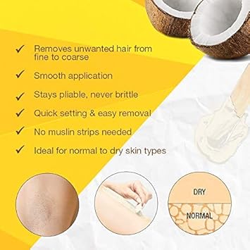 Gigi All Purpose Hard Wax For Hair Removal - Diy At-Home Waxing Kit For Face & Body, 14 Oz : Beauty & Personal Care