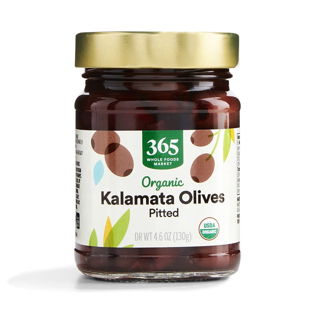 365 By Whole Foods Market, Organic Pitted Kalamata Olives, 4.6 Ounce : Grocery & Gourmet Food