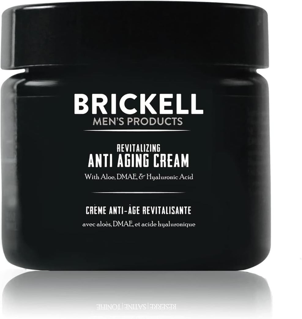 Brickell Men'S Revitalizing Anti-Aging Cream For Men, Natural & Organic Anti Wrinkle Night Face Cream, 59 Ml, Unscented