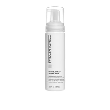Paul Mitchell Invisiblewear Volume Whip Styling Foam, Humidity Resistance, Natural Hold, For Fine Hair, 6.8 Fl. Oz