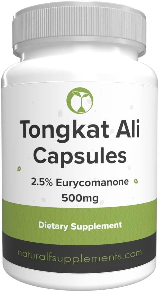 Tongkat Ali for Men | 30 High Strength 500mg Capsules | Root Extract 2.5% Eurycomanone | 3rd Party Tested | Longjack Eurycoma Longifolia | Natural Health Supplement for Men