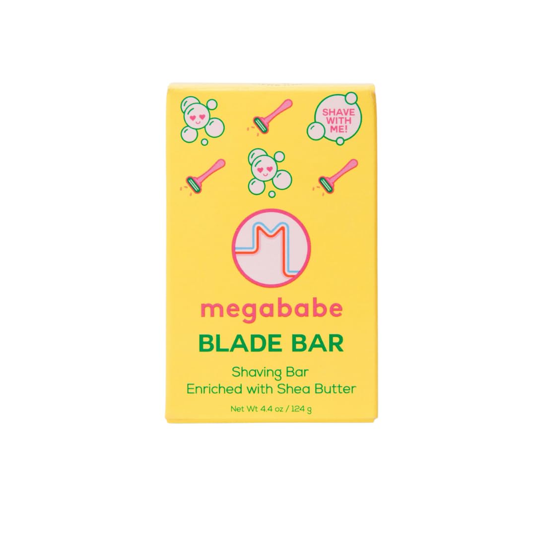 Megababe Blade Bar | Shaving Bar Enriched With Shea Butter | Hydrating For All Skin Types | 4.4 Oz