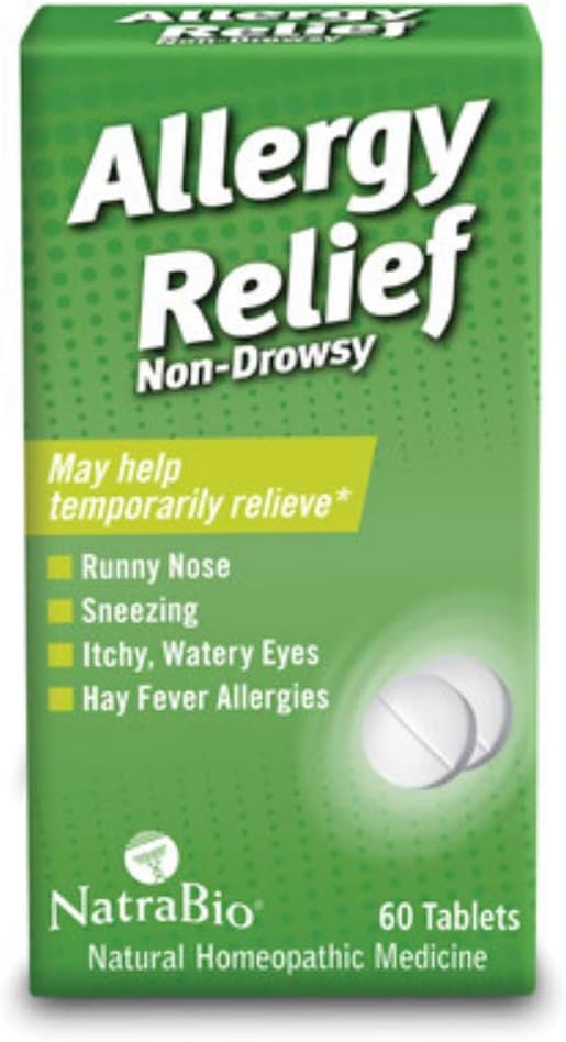 Natra Bio, Allergy Relief, 60 Tablets