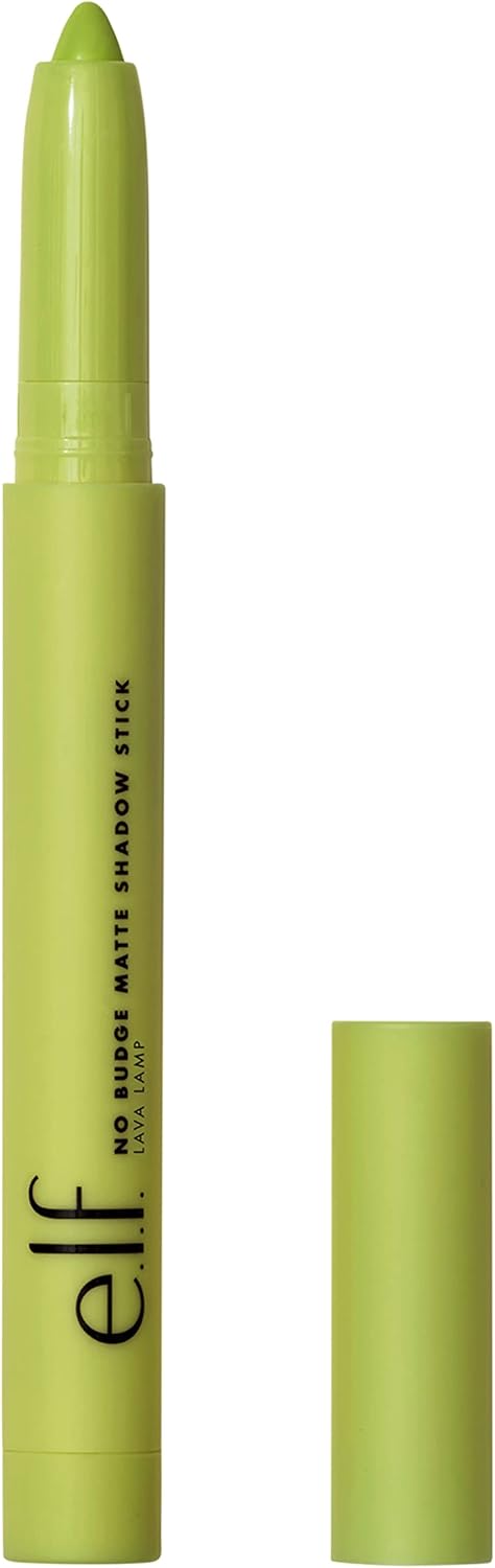 E.L.F. Cosmetics No Budge Matte Eyeshadow Stick, One-Swipe Cream Eyeshadow Stick, Long-Wear & Crease Resistant, Matte Finish, Lava Lamp