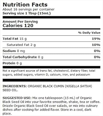 Dr. Mercola Organic Black Seed Oil, about 16 Servings (8.40 Fl. Oz.),