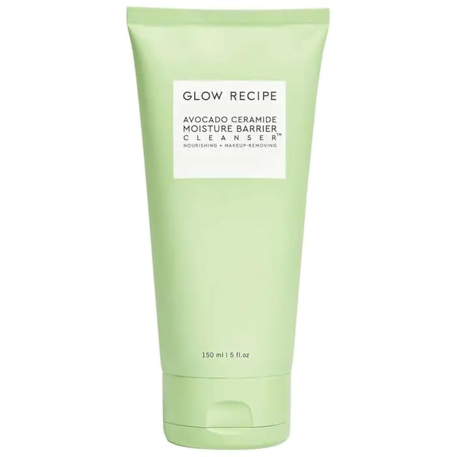 Glow Recipe Avocado Ceramide Moisture Barrier Face Cleanser - Hydrating Facial Cleanser For Dry Skin - Daily Makeup Remover & Gentle Face Wash With Avocado Oil For Skin Barrier Repair (150Ml)